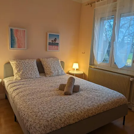 Le Balois - 2 Chambres, Salon, Cuisine Equipee, Parking Et Wifi Gratuit Apartment Mulhouse